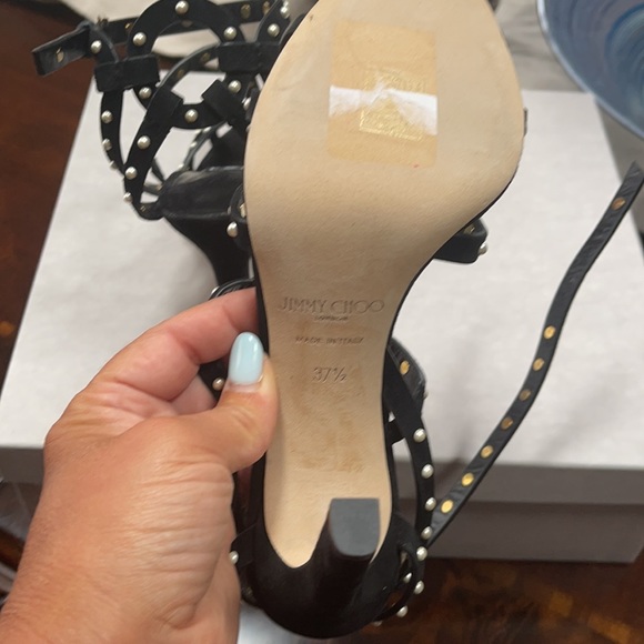 Jimmy Choo Suede Sandals - Picture 5 of 6